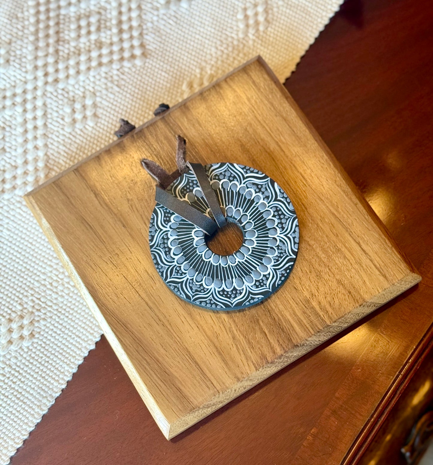 Servilletero pintado a mano