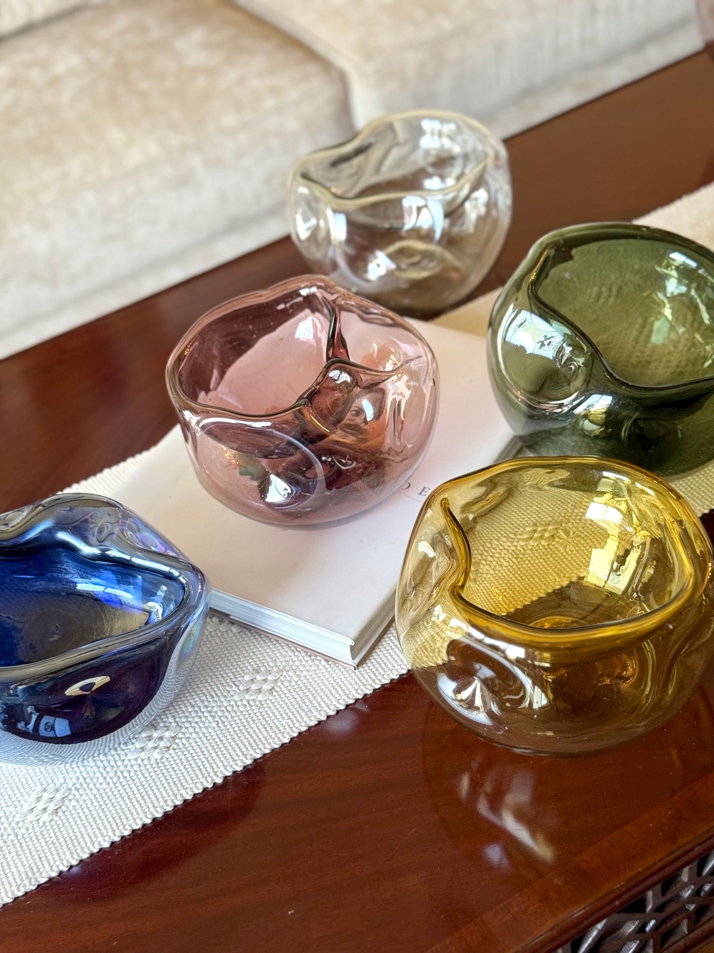 Bowl asimétrico de Vidrio Soplado