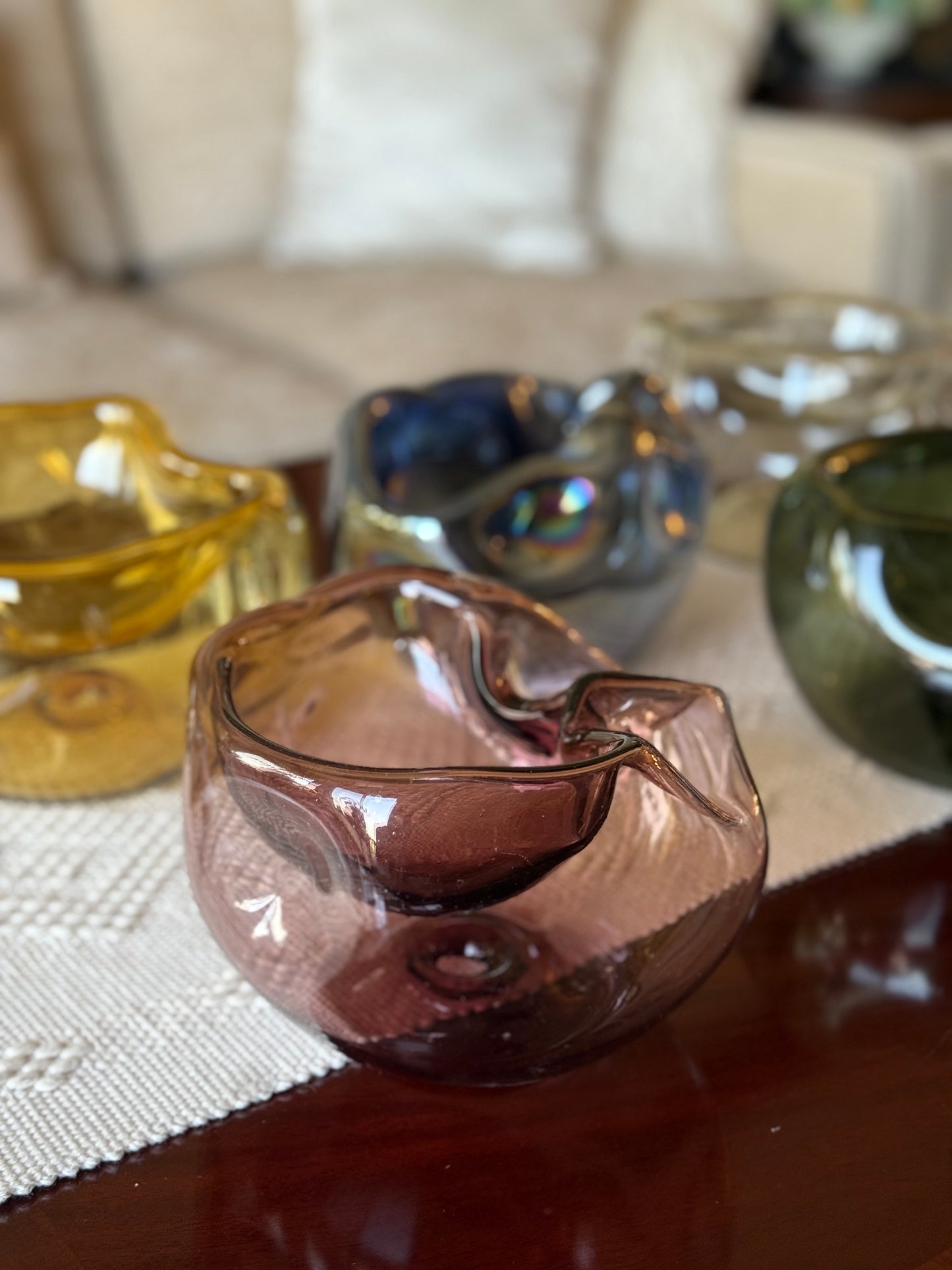 Bowl asimétrico de Vidrio Soplado