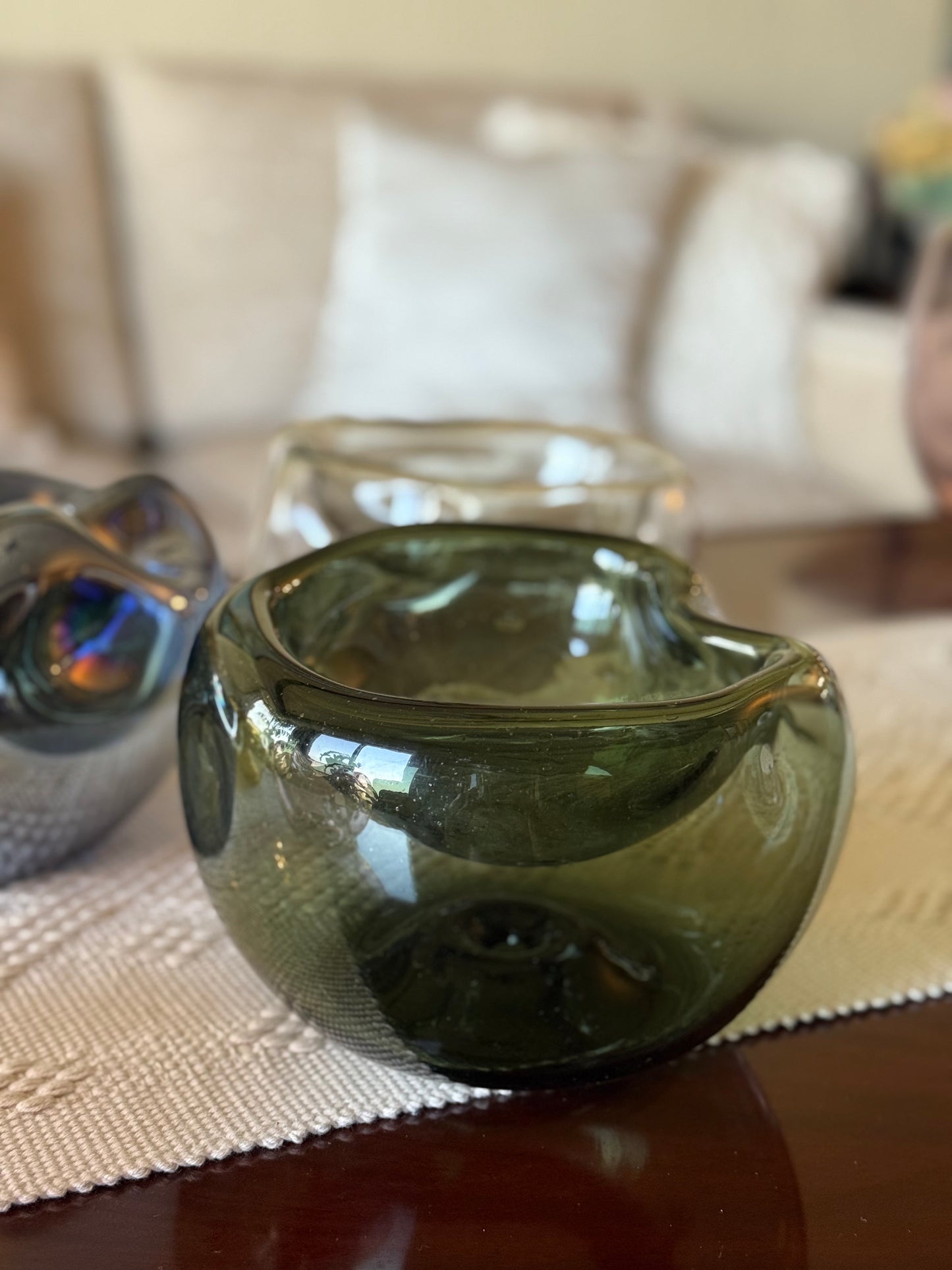 Bowl asimétrico de Vidrio Soplado