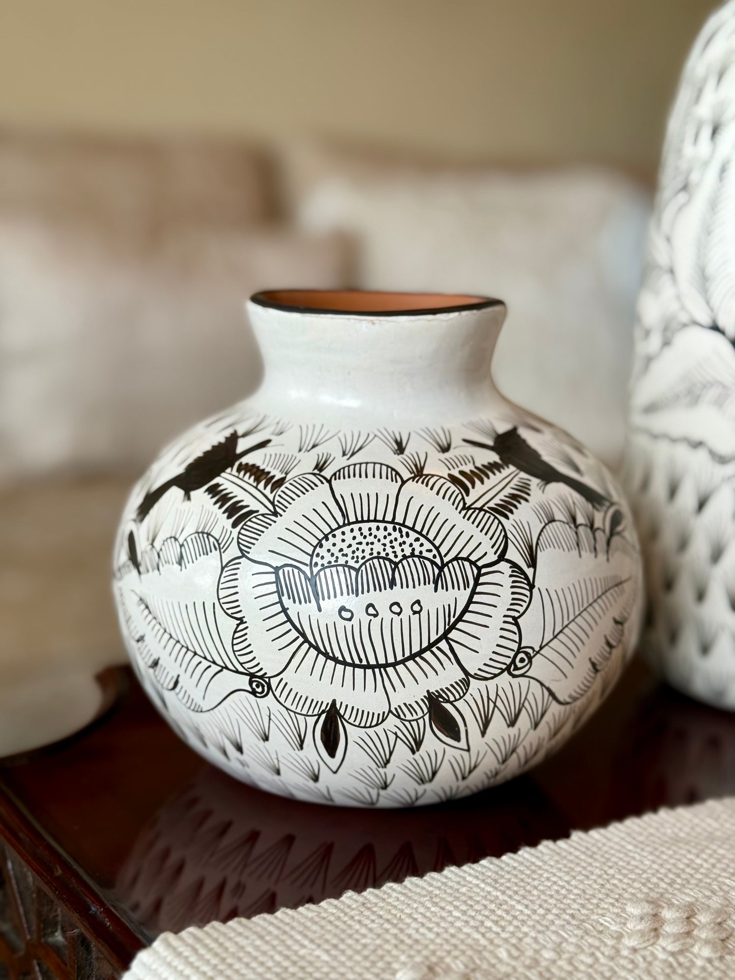 Jarrones de barro bruñido