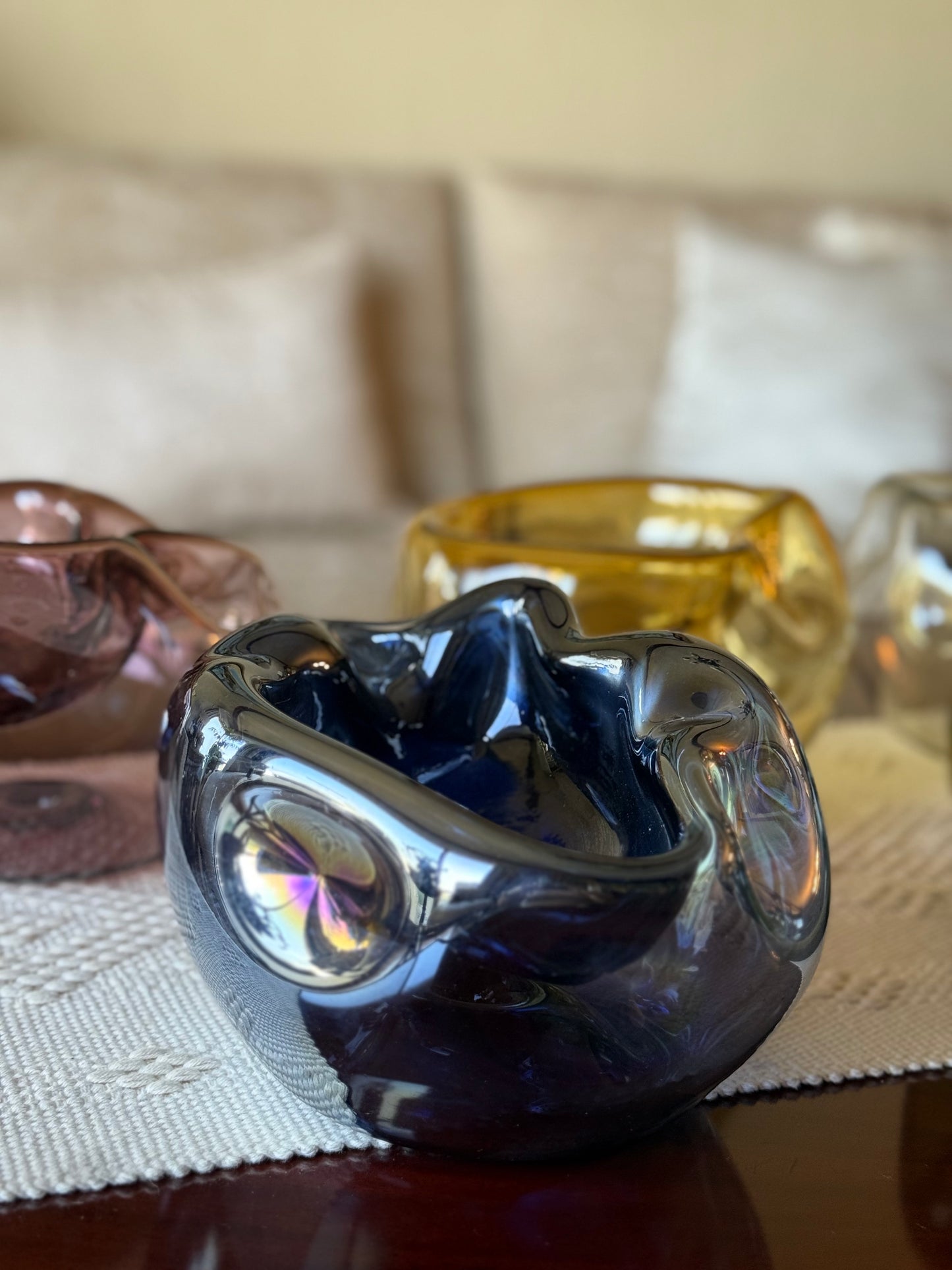 Bowl asimétrico de Vidrio Soplado