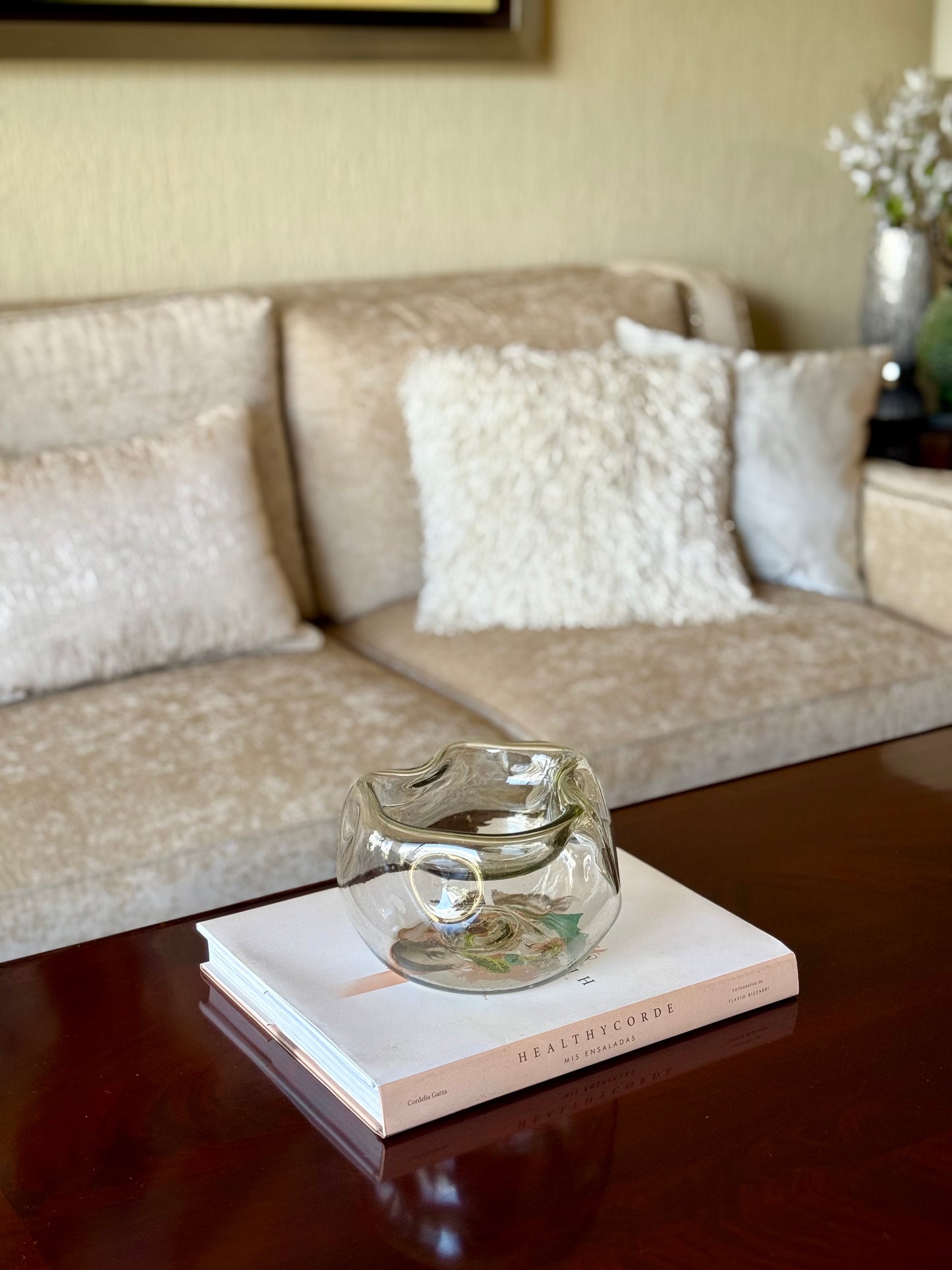 Bowl asimétrico de Vidrio Soplado